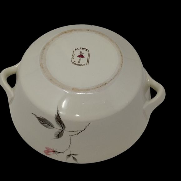 MCM Ballerina By Universal Casserole Dish Lidded Vented Handled Rosette 8"x3" - Picture 9 of 11